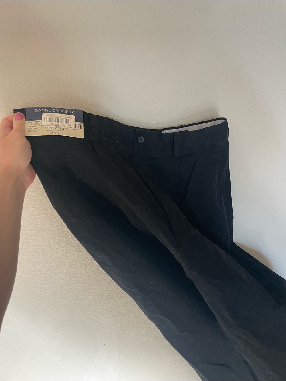 Daniel Cremieux Black Men's Chinos